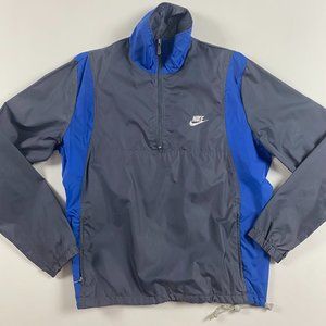 Vintage 90s Nike Gray Tag Pullover Windbreaker Mens Medium Nylon